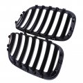 Topteng Front Bumper Grill Gloss Black Kidney Mesh Grille Fits For Bmw X5 E53 2004 2005 2006 X Series