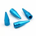Bashineng Valve Caps Aluminum Pointed Shape Cars Tires Stem Cover Dustproof Fit Most Vehicle Suv Bike Trucks Motorcycles 4 Pcs 