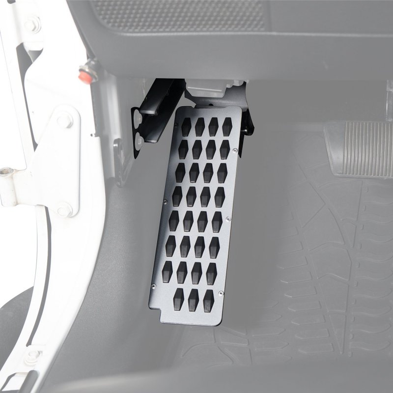 Dead Pedal Kick Panel For Jeep Wrangler 2007 2018 Jk Jku Driver Side Foot Rest Made Of Rust Resistant Alloy Steel No Drill