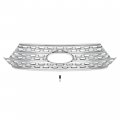 Kuafu Front Grill Overlay Compatible With 2020-2023 Ford Explorer Base And Xlt Upper Bumper Grille Cover Chrome Silvery