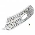 Kuafu Front Grill Overlay Compatible With 2020-2023 Ford Explorer Base And Xlt Upper Bumper Grille Cover Chrome Silvery