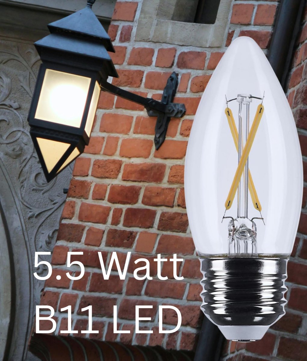 B11 Led Light Bulb 3500k Neutral White 500 Lumens E26 Medium Base 92 Cri Dimmable Wet Rated Ip65 Enclosed Fixture 120v S12503