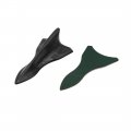 10pcs Black Plastic Adhesive Roof Tail Spoiler Wing Body Decoration For Car 