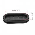 Uxcell Rubber Grommet Oval Double-sided Mount Size 45 X 20 Mm For Wire Protection 10pcs