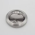 Round Recessed Door Handle Deadbolt No Keystandard Us 1 3-1 7 Inch 35-45mm Not For Pocket Doors Thick Latch With Bevel Edge 