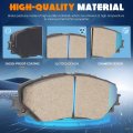 8pcs Front And Rear Ceramic Brake Pads For Toyota Rav4 2006 2012 Le 2013 2018 Lexus Hs250h 2010
