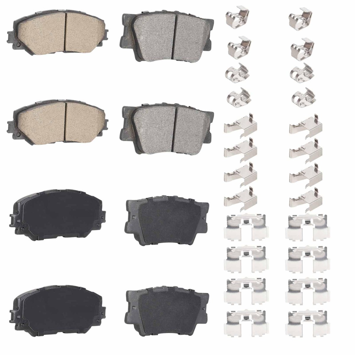 8pcs Front And Rear Ceramic Brake Pads For Toyota Rav4 2006 2012 Le 2013 2018 Lexus Hs250h 2010