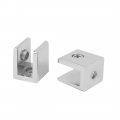 Uxcell Glass Shelf Bracket Adjustable Zinc Alloy Door Cabinet Clamp Clip Holder For 8-10mm Thickness 20pcs