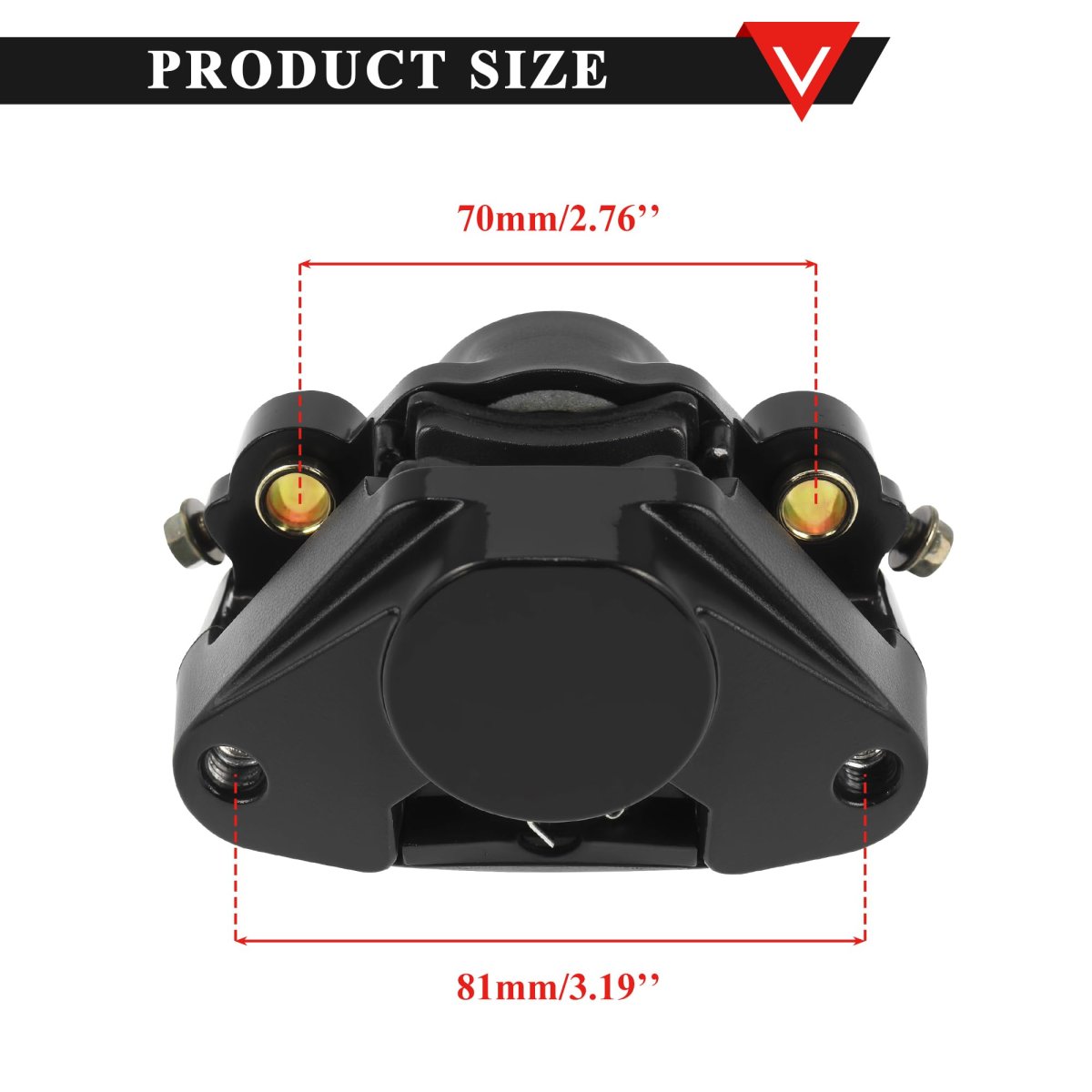 Pro Bat Rear Brake Caliper With Pad For 110cc 150cc 200cc 250cc Go Kart Atv Quad Four Wheeler