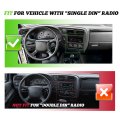 Dash Trim Bezel For 1998-2004 Chevy Chevrolet S10 Blazer Gmc Jimmy Paint Abs Plastic Beige Fit Single Din Radio