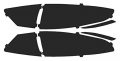 Precut Vinyl Tint Cover For 2013-2016 Ford Fusion Taillights 20 Dark Smoke 