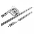 360 Degree Bevel Protractor Carbon Steel Angle Finder Measuring Ruler Universal With Magnifying Glass For Machining