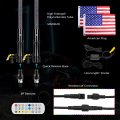 Kemimoto 2pc 4ft Led Whip Lights For Utvs Sxs Atv Boat Offroad Rf Remote Control Waterproof Light Whip Compatible With Polaris