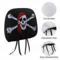 Dzuaikit Jolly Roger Car Seat Headrest Covers Fit For All Cars Suv Trucks Protector Head Rest Cover