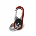 Jsorum Heavy Duty Key Chain Anti-losschain With Double Keyrings Metal Car Keychains Fob Key Holder For Men Women Orange 