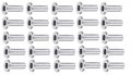 25 Pcs T316 Stainless Steel Sleeves Cable Railing For Size 1 4 