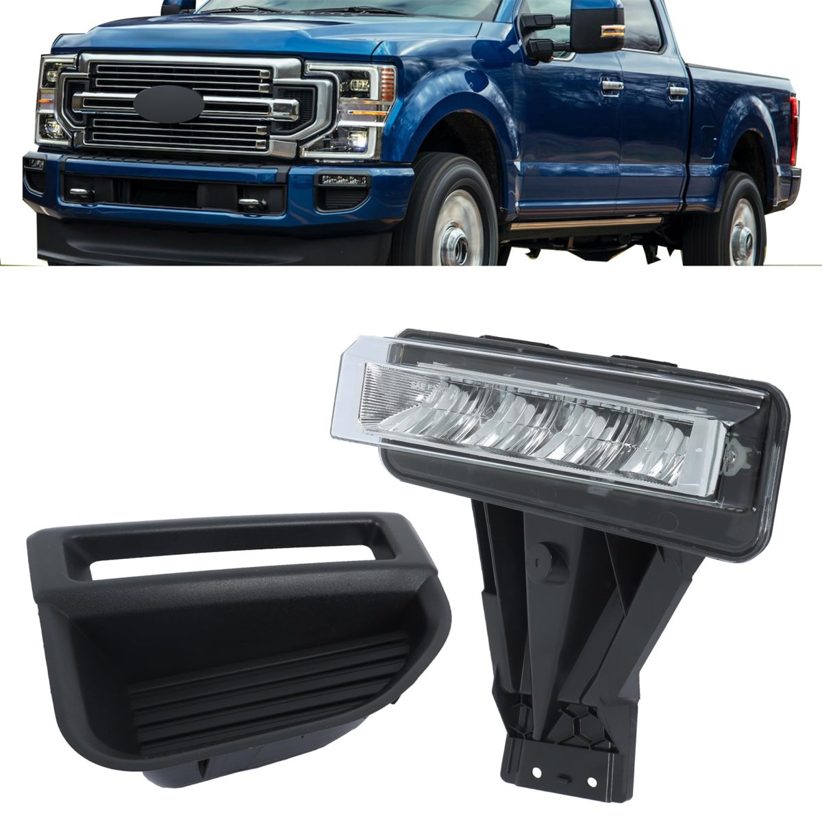 Left Front Fog Light Assembly For F250 F350 F450 Super Duty 2020 2022 Driver Side Driving Fo2592260 Lc3z15201c