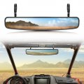 Utv Rearview Mirror 15 Race Convex Center With 3 4 1 75 Or 2 Clamps For Polaris Rzr Pro Xp R Pioneer Cfmoto Zforce Can-am 