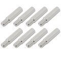Valve Stem Extension 8pcs 39mm Tire Extenders Brass Wheel Cap Extender Adapter For Car Motorcycle Truck Silver 