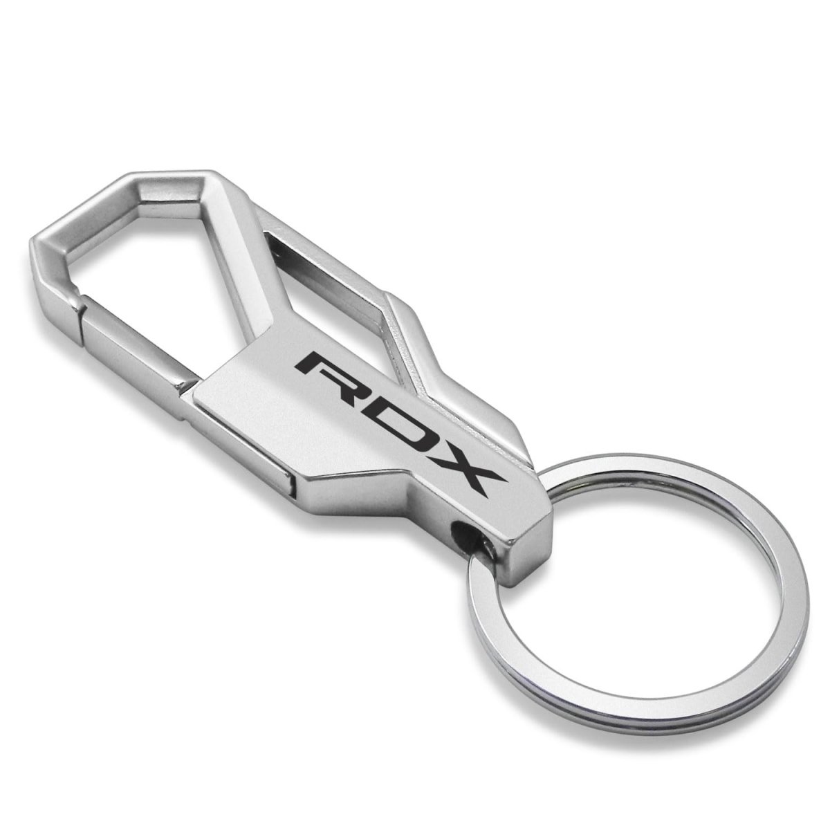 Acura Rdx Silver Carabiner Style Snap Hook Metal Keychain Officially Licensed Modern Zinc Alloy Key Chain 3 75 In X 1 Sh80