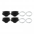 Set Of 4 Replacement Rubber Boots Dust Covers For The Inner Or Outer Tie Rod Ball Joints