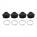 Set Of 4 Replacement Rubber Boots Dust Covers For The Inner Or Outer Tie Rod Ball Joints