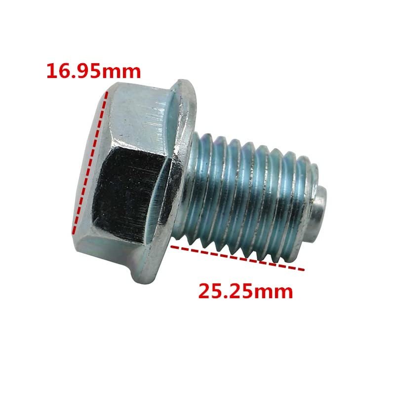 M12 1 5 Engine Crankcase Magnetic Oil Drain Plug Bolt Screw Replaces 92800-12000 For Honda Cb250 Cm250c Cr250m Cb350f Cb400f