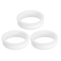 3pcs Rubber Grommets 60 6mm Drill Hole 54 5mm Id Top Hat Grommet White Silicone Plug Gasket For Wiring Automotive 