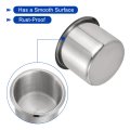 2 Pcs01 Stainless Steel Drop-in Cup 28 X 3 2 Drink Can Holder Poker Table Insert For Sofa Boat Car Marine Silver