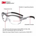 3m Safety Glasses With Readers Nuvo 2 0 Diopter Ansi Z87 Clear Lens Gray Frame Soft Nose Bridge Side Shields