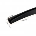 Uxcell U Channel Edge Trim 11 5ft Length Rubber Guard Seal Strip Protector Flat Fit For 9 5-10mm 16 W X 15 32 H Black