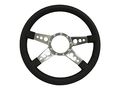 Volante S9 Series Steering Wheel Wrapped In Premium Black Leather With A 9 Bolt Pattern 