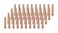 Tapered Contact Tips 14t-35 For Lincoln Magnum 200 To 400 And Tweco 2 4 Guns 0 035 In Copper 40 Pack 