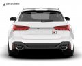 Japan Flag Black Metal Car Emblem