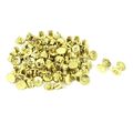 Uxcell 5mmx6mm Brass Plated Chicago Screws Binding Posts Docking Rivet 50pcs