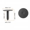 X Autohaux 40pcs 6mm Hole Dia Plastic Bolt Rivets Fastener Door Trim Panel Clips Black Ford For Bmw