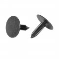 X Autohaux 40pcs 6mm Hole Dia Plastic Bolt Rivets Fastener Door Trim Panel Clips Black Ford For Bmw