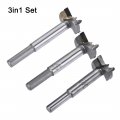 Uxcell Forstner Wood Boring Drill Bits 26mm 27mm 28mm Dia Hole Saw Carbide Alloy Steel Tip Round Shank Cutting For Hinge