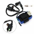 Topteng Motorcycle Ignition Coil Spark Plug Cdi Box Kit Fits For Honda Sportrax 90 Trx90 2x4 1993-2005