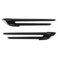 Fydun 2pcs Car Fender Side Vents Abs Fin Trim Vent Decoration For Subaru Brz 2017-2020 Piano Black 