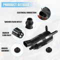 Acropix Windshield Washer Motor Pump With Grommet For Buick Regal Pack Of 1 Black