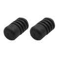 2pcs 18mm Car Door Shock Absorber Rubber Block Absorbing Anti Collision Black Buffer Mount For Hood Trunk 