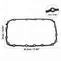X Autohaux 24117572618 Metal Car Transmission Filter Oil Pan Gasket Black For Bmw X3 328i 128i 328xi Xdrive
