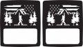 Jeeptails Bigfoot Flag Mountain Tail Lamp Light Covers Non-led For Jeep Wrangler Jl Models 2018-present 