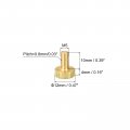 Uxcell Knurled Thumb Screws M5x10mm Flat Brass Bolts Grip Knobs Fasteners For Pc Electronic Mechanical 5pcs