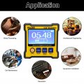Digital Level Angle Gauge Dual Axis Protractor Electronic Inclinometer With Magnetic Instruction Manual For Gauges