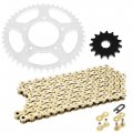 Caltric Drive Chain And Sprockets Kit Compatible With Suzuki Sv650 Sv650a Sv650s 1999 2000 2001-2012
