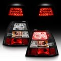 Acanii Black Housing Led Tail Lights Brake Lamps Pair Left Right Replacement For 1999-2005 Volkswagen Jetta Mk4 Bora