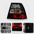 Acanii Black Housing Led Tail Lights Brake Lamps Pair Left Right Replacement For 1999-2005 Volkswagen Jetta Mk4 Bora