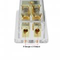 X Autohaux 4 Gauge In 8 Out With Agu Fuse 60a Holder 2 Way Stereo Amp Power Ground Distribution Block For Car Audio Splitter
